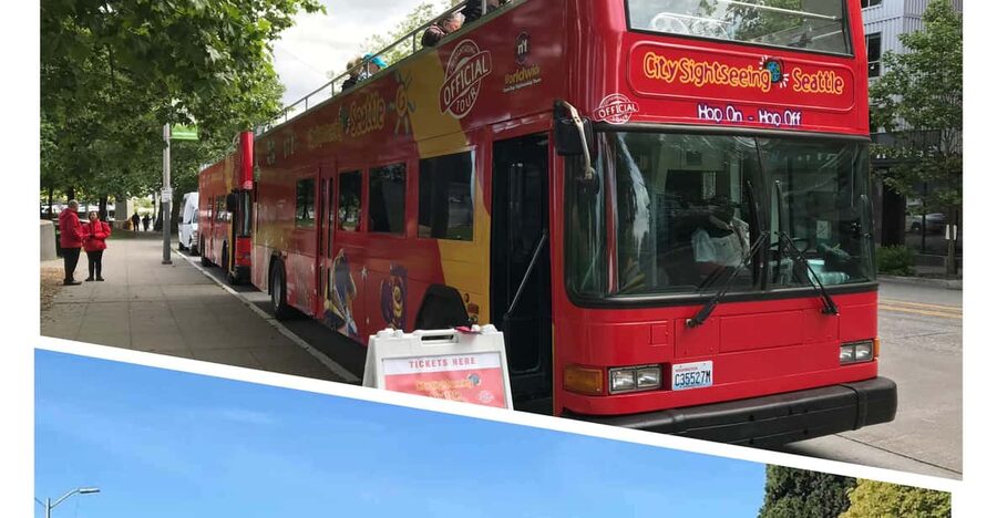 City Sightseeing Seattle: HOHO Bus Tour + Locks Cruise - Seattle Sky View Observatory and Amazon Spheres: modern landmarks, easy check-in