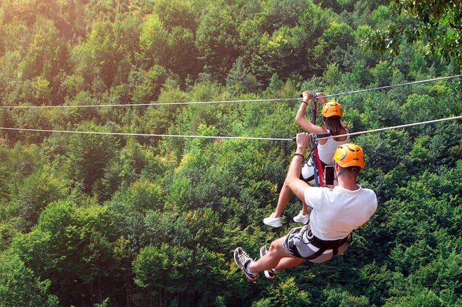 Enchanting Zipline , Camano Island and Deception Pass Tour - Camano Island ziplining with a real forest start