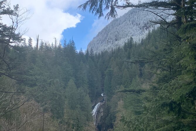 Guided forest hike to Seattle waterfalls incl. Snoqualmie Falls - Borst Lake and Mount Si reflections: when the light cooperates
