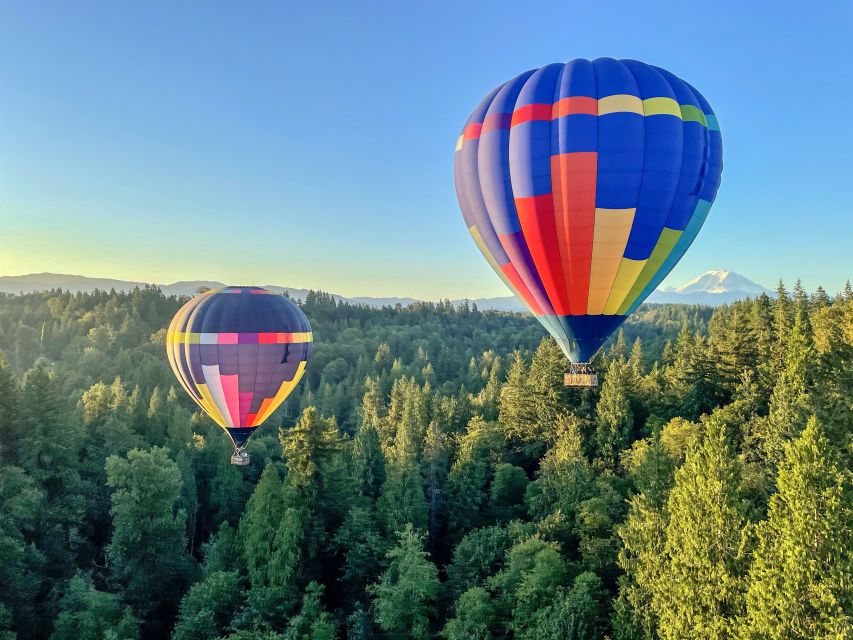 Seattle: Mt. Rainier Sunrise Hot Air Balloon Ride - 360 Degree Puget Sound Views and the Flight Path You Can Feel