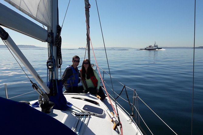 Seattle's Best Private Sailing Adventure on the Puget Sound BYOB! - Seattle Skyline From the Water: Space Needle, Great Wheel, and More