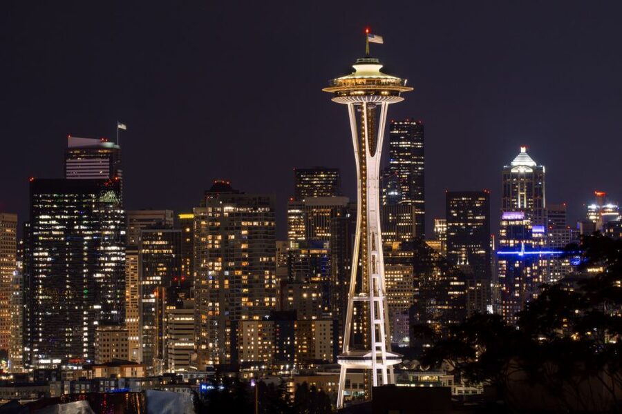 Seattle: Scenic Night Tour with Space Needle & Skywheel - Skywheel at Night: Great Views and an Easy First Stop