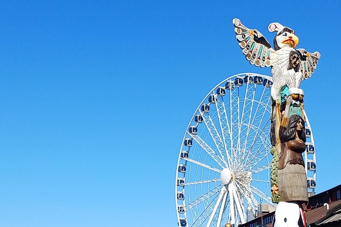 Seattle Sightseeing ScooTour - Gliding Piers 59 to 62, Aquarium energy and maritime stories