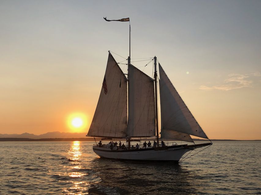 Seattle: Tall Sailboat Sunset Harbor Cruise - Letting the Wind Do the Work: Sailing and Steering Moments