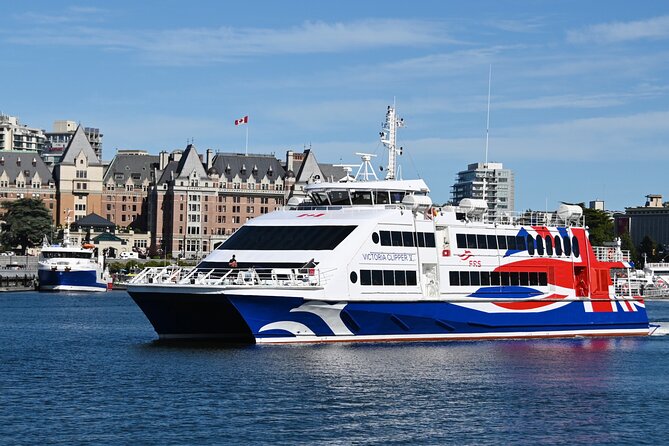 Seattle, WA to Victoria, BC High-Speed Passenger Ferry: ONE-WAY - FRS Clipper One-Way Value: Fast Crossing Without Your Car