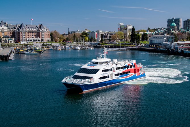 Seattle, WA to Victoria, BC High-Speed Passenger Ferry: ONE-WAY - Where You Board in Seattle and Where You Arrive in Victoria