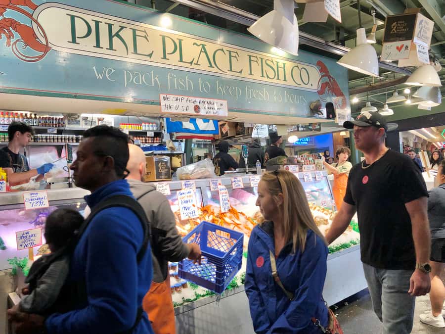 Secret Food Tours: Seattle Pike Place Market - Meeting point at the Pike and Western benches, orange umbrella included
