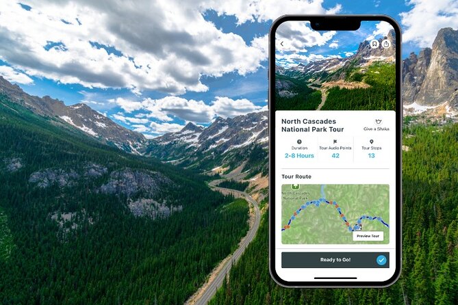 Shaka Guide: Seattle Audio Tour Bundle - Day 3 North Cascades: Highway 20 Scenery, Hydropower, and Alpine Lakes